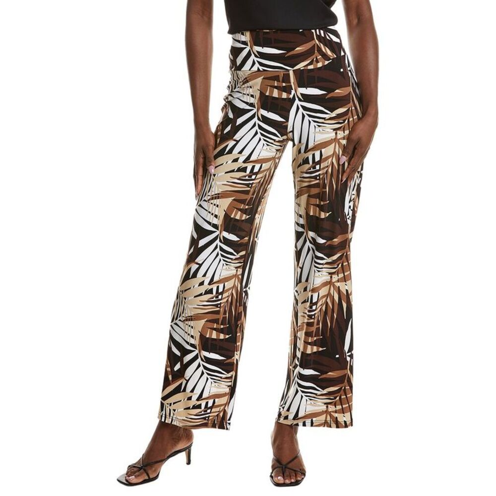 Anne Klein Womens High Rise Wide Palazzo Pant, Black